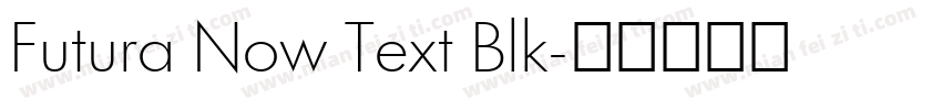 Futura Now Text Blk字体转换